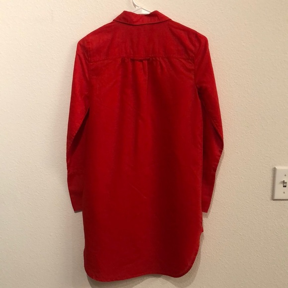 J. Crew woman Red tunic pre-owned-excellent - Picture 2 of 6